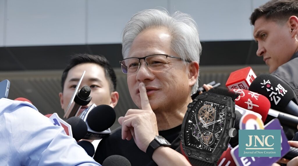 Jensen Huang ซีอีโอ Nvidia สวมเสื้อดำและนาฬิกาหรู Richard Mille RM 27-05