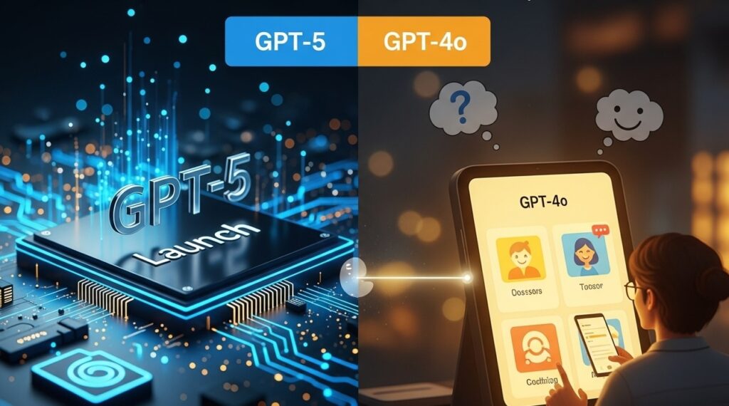 ภาพเปรียบเทียบ GPT-5 กับ GPT-4o